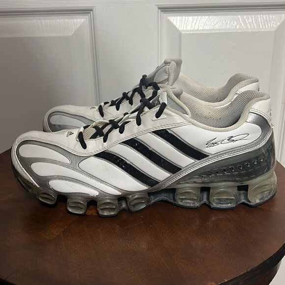 🔥🏈 RARE VINTAGE ADIDAS REGGIE BUSH MICROBOUNCE Men Sz 11.5 RUNNING SHOES NFL - Picture 4 of 16